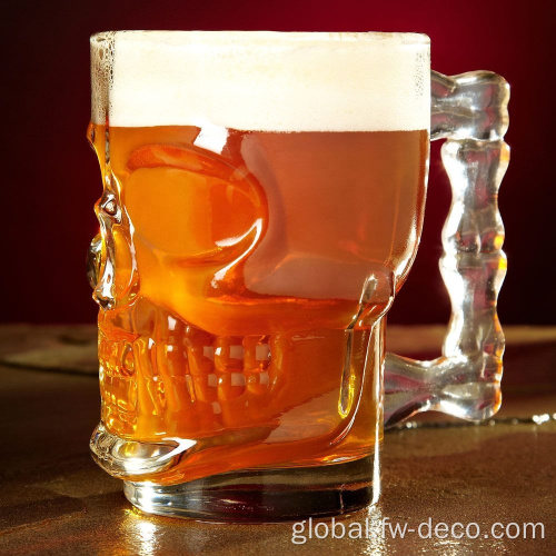 Skull Design Beer Glasses clear beer glass skull design beer glasses Factory